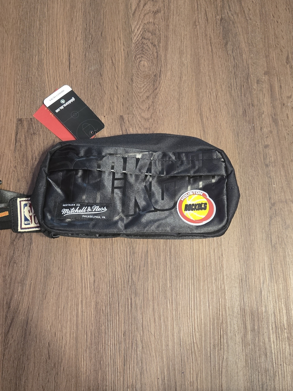 Mitchell & Ness Houston Rockets Black Sling Waist Bag